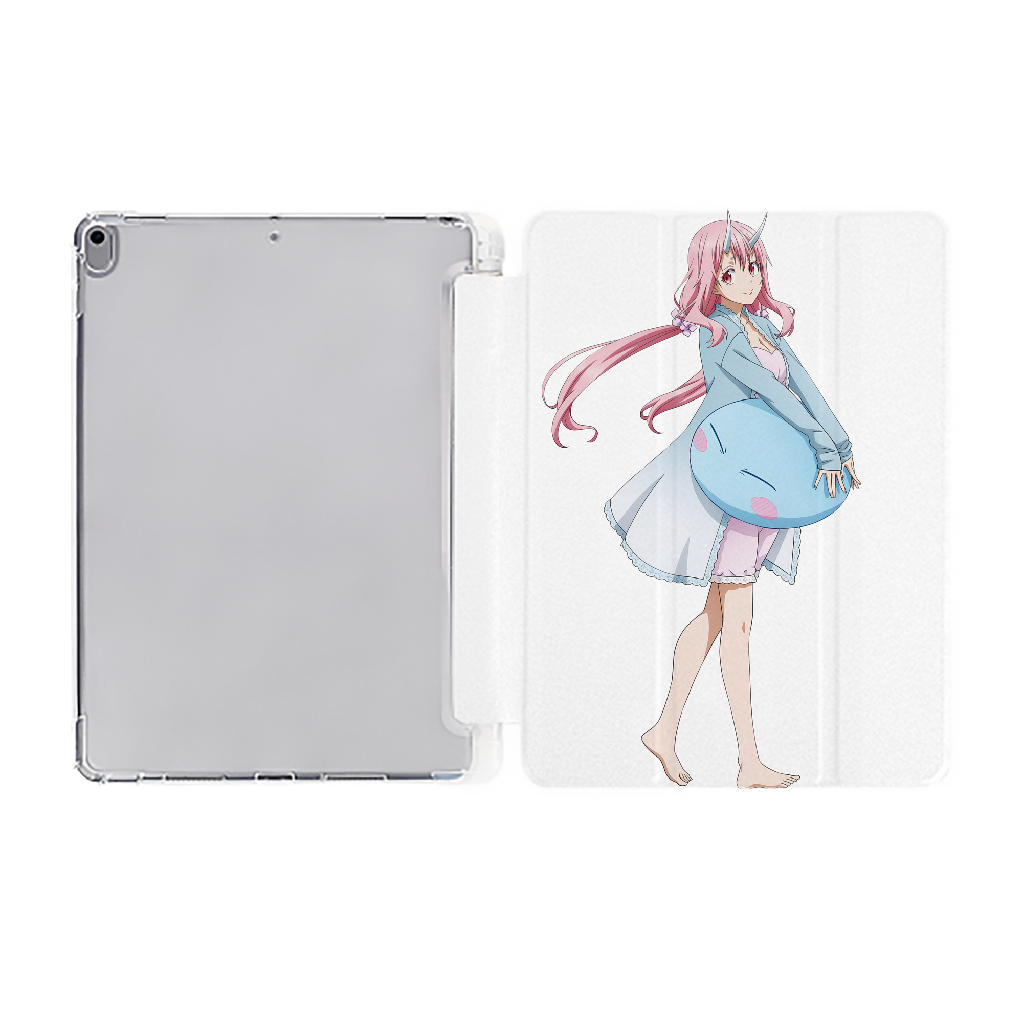 （画像用） 転スラ Regarding Reincarnated to Slime IPad ケース ペン収納付き 三つ折りスタンド PUレザー×シリコン 対応機種9.5/10.5/10.9インチ